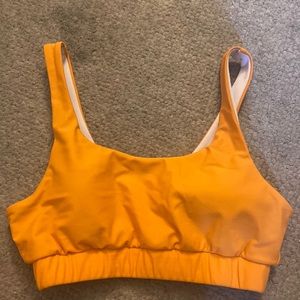 Orange Swim Top - Shein, Medium